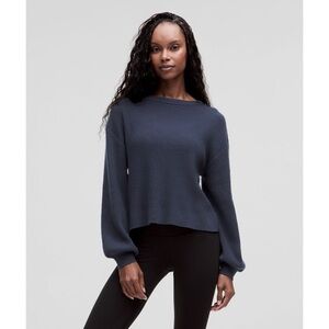 Lululemon Reversible Crossover Sweater in Night Sea